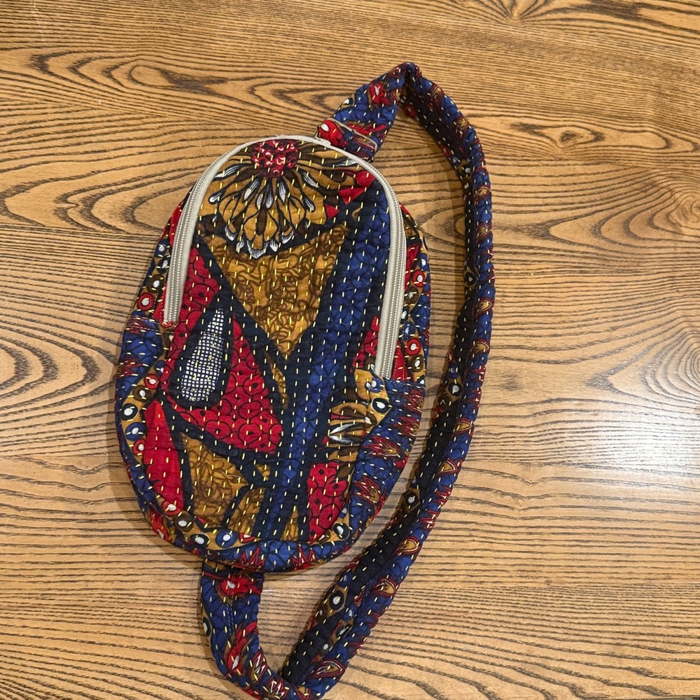 World Finds Ethical Style Repurposed Kantha Sling Bag in Multi Print